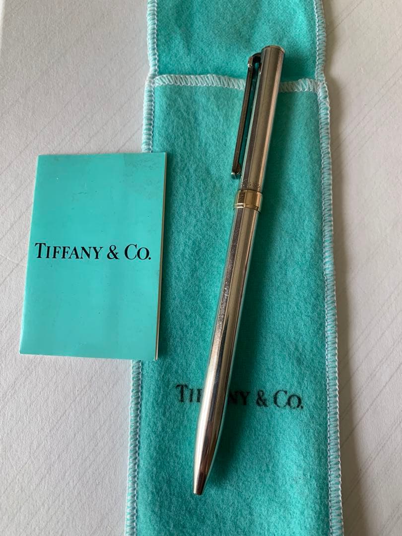 Tiffany & Co.スターリングシルバー 925 ボールペン 14Kリング