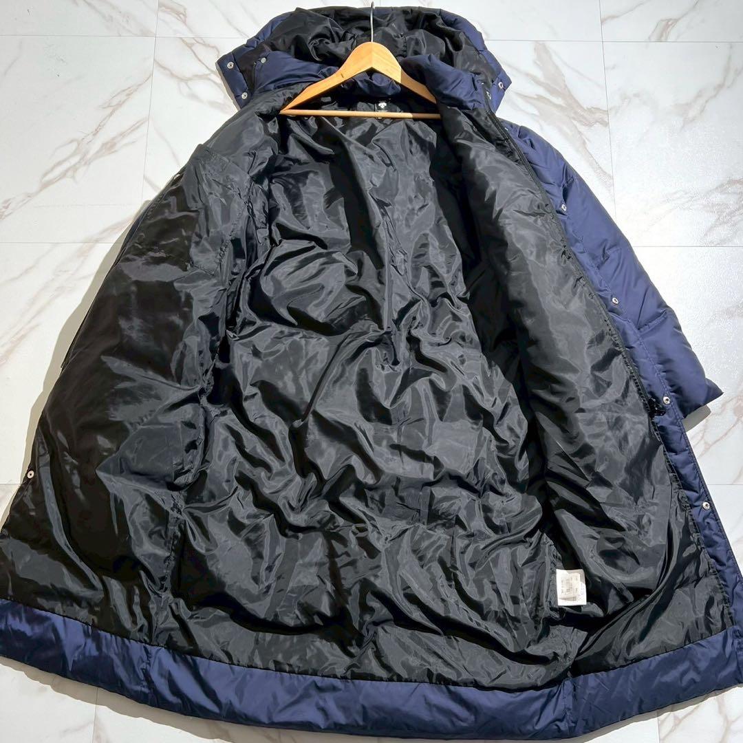 【極美品◦XL✨】DESCENTE 2way ダウンコート ロング丈 ネイビー