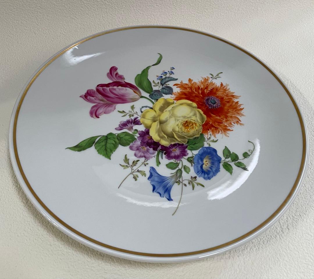 ⬇️マイセン プレート　ベーシックフラワーブーケ　飾り皿