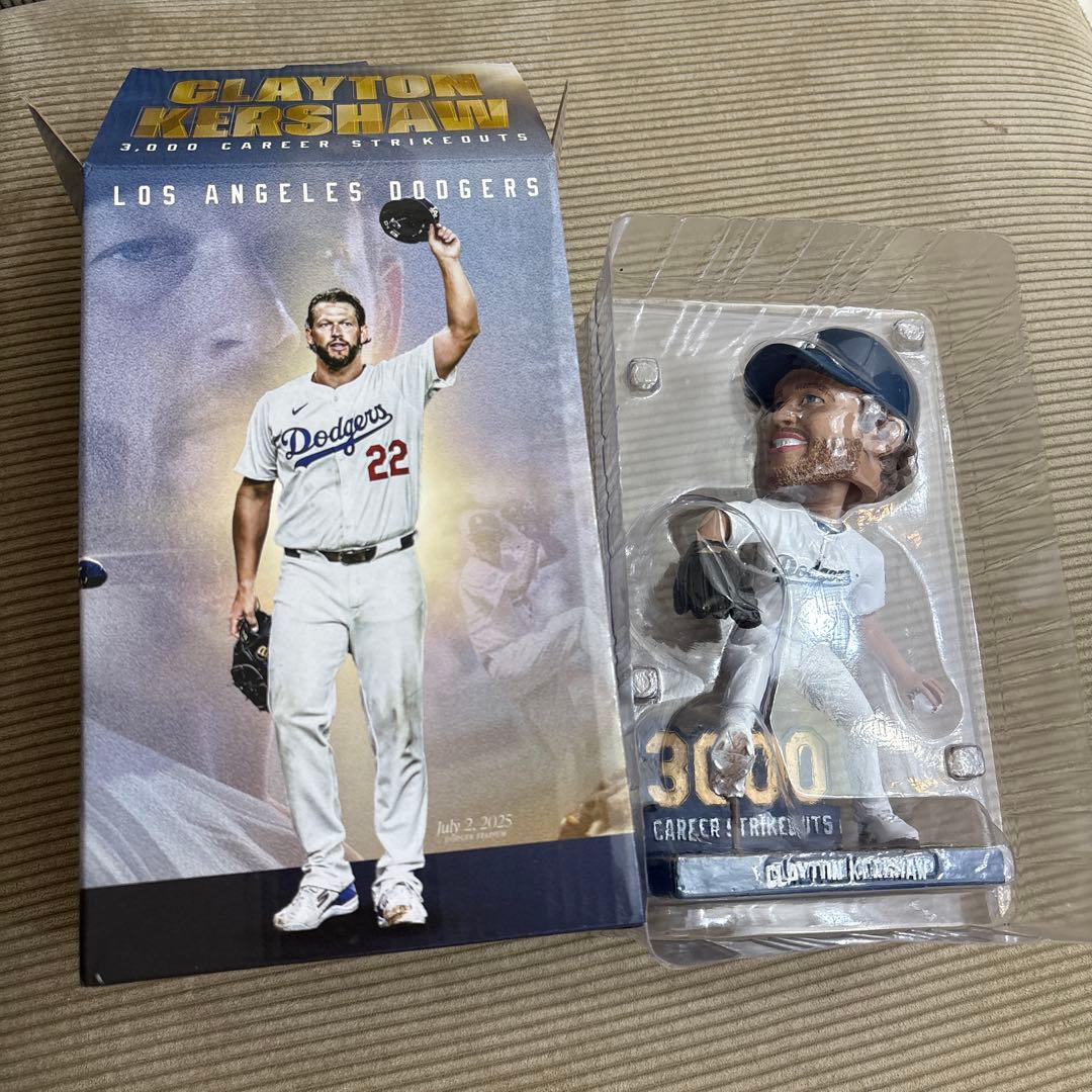 クレイトン・カーショー 3000奪三振記念ボブルヘッド