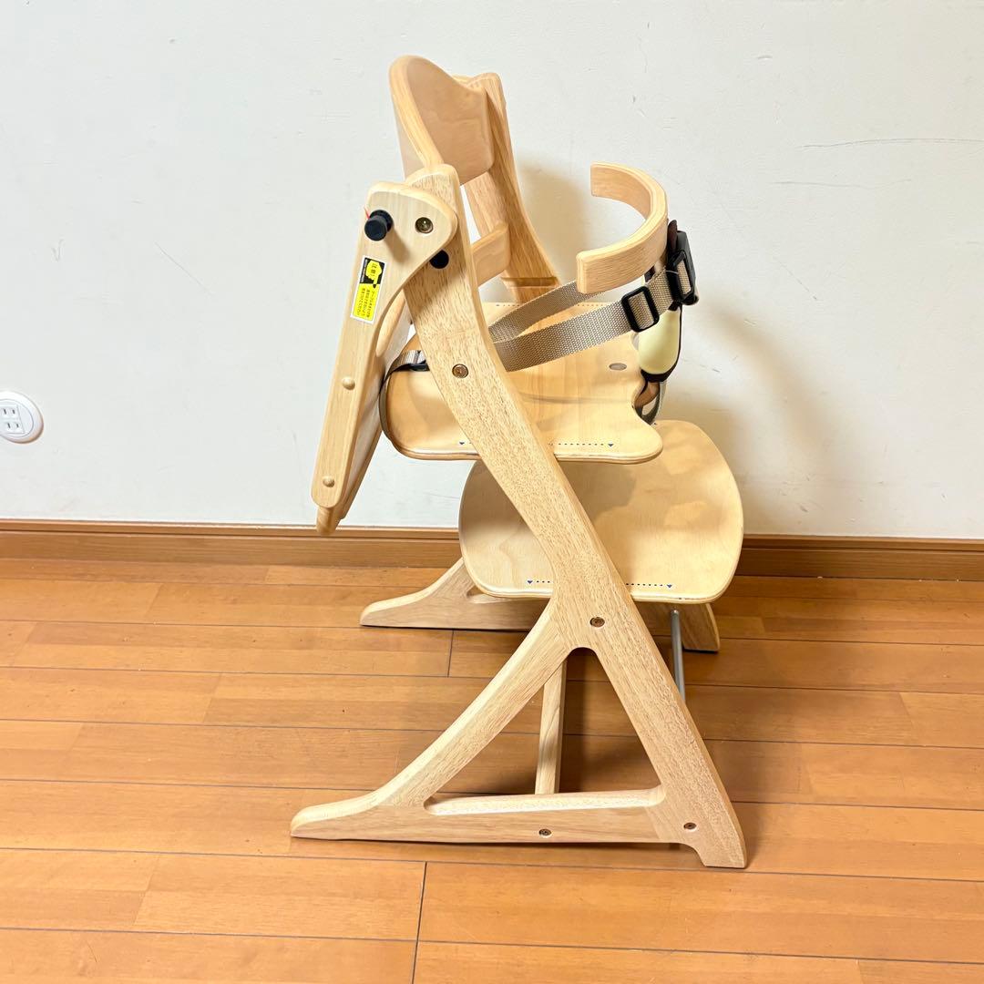 【美品・別売りベルト付属】大和屋 すくすくチェアスリムプラス テーブル•ガード付