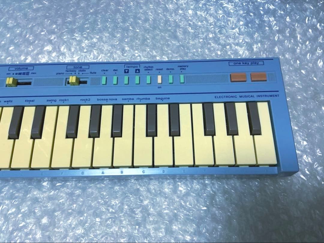 Casio PT-1☆ミニシンセサイザー☆ベビーブルー☆超レアカラーモデル(2)