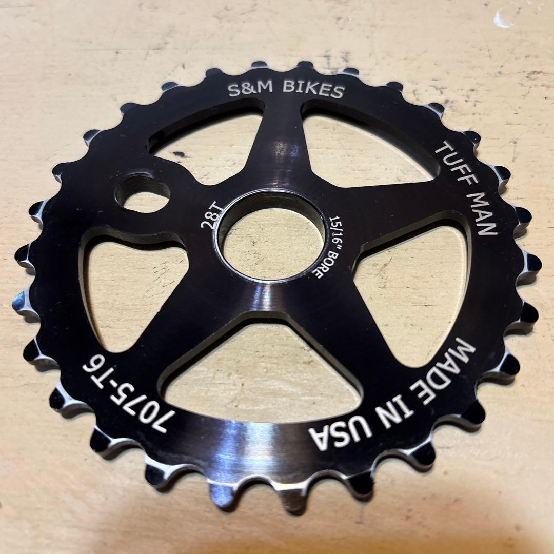 S&M Tuff man Sprocket 28t BMX スプロケット 黒