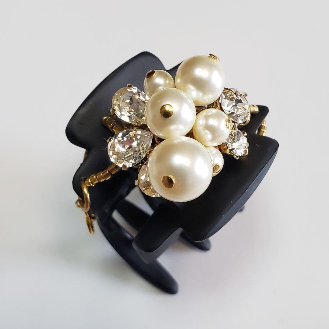 新品　コンプレックスビズ　パール　ブラック　デザートクリップ　中　小セット