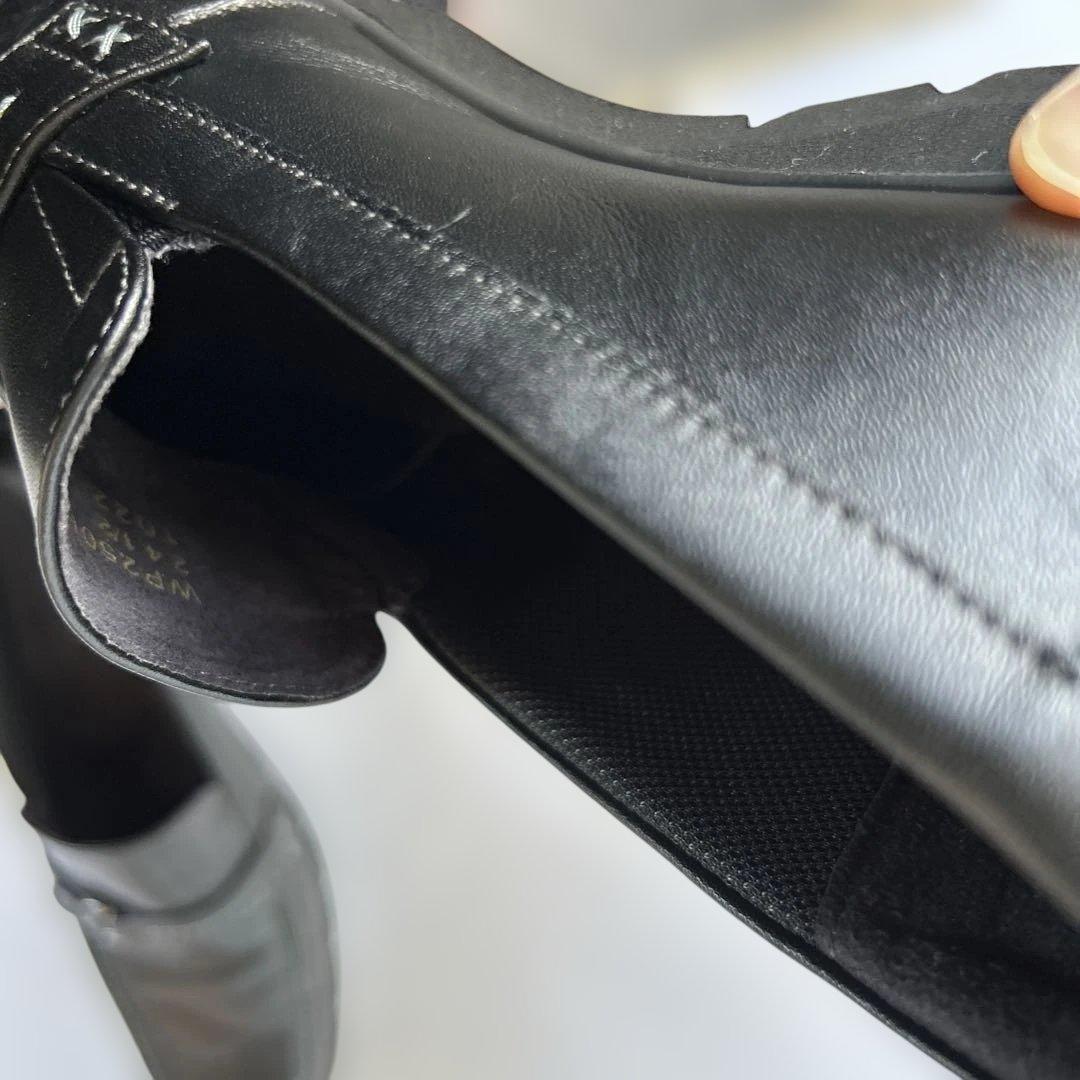 アシックスウォーキング　ペダラ　ローファー　黒　24.5 2E