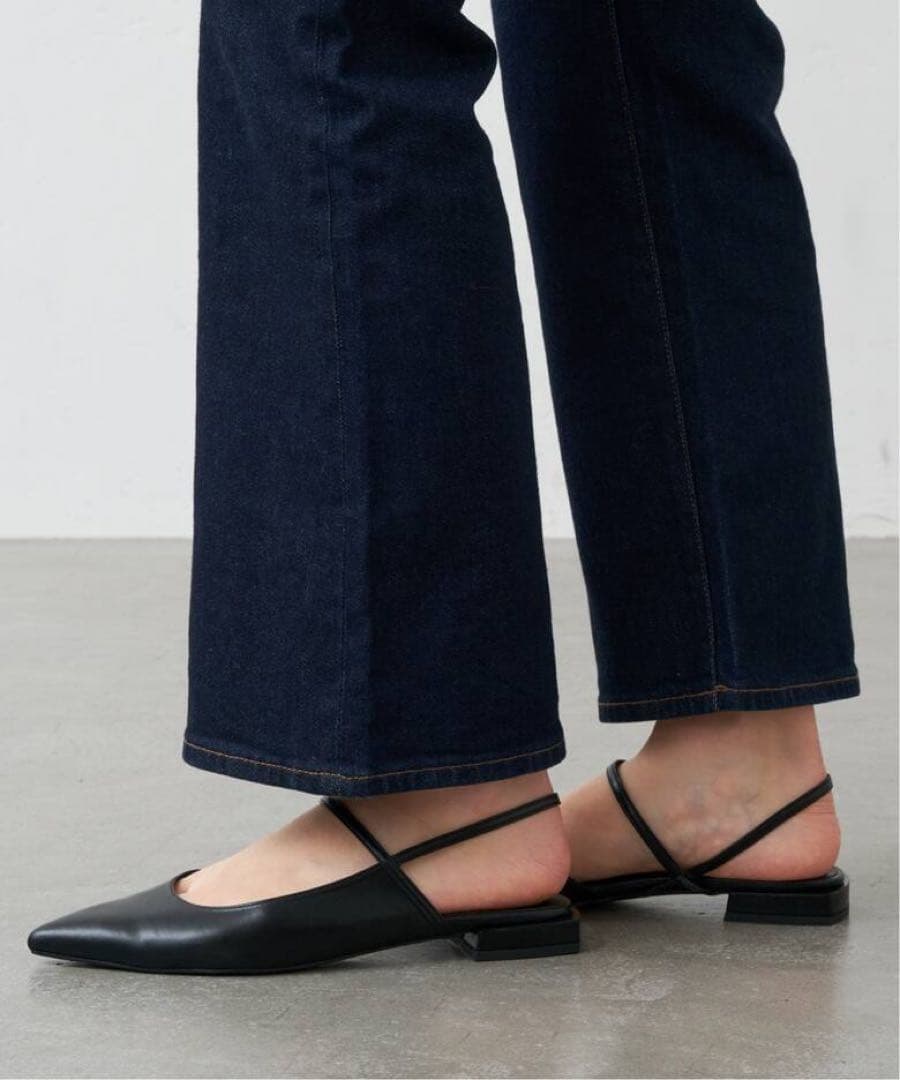 Le Talon GRISE ポインテッドストラップスリングバック　24cm