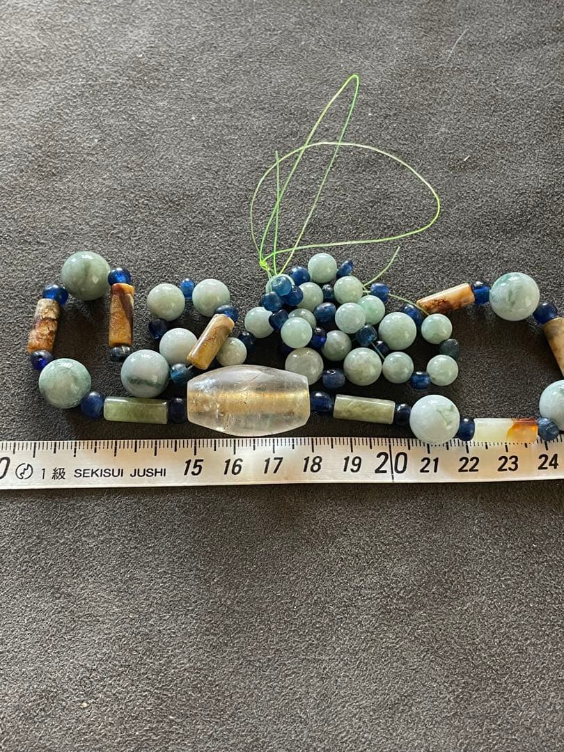 水晶棗玉・瑪瑙管玉・砡玉・とんぼ玉他 首飾り ネックレス　古墳時代