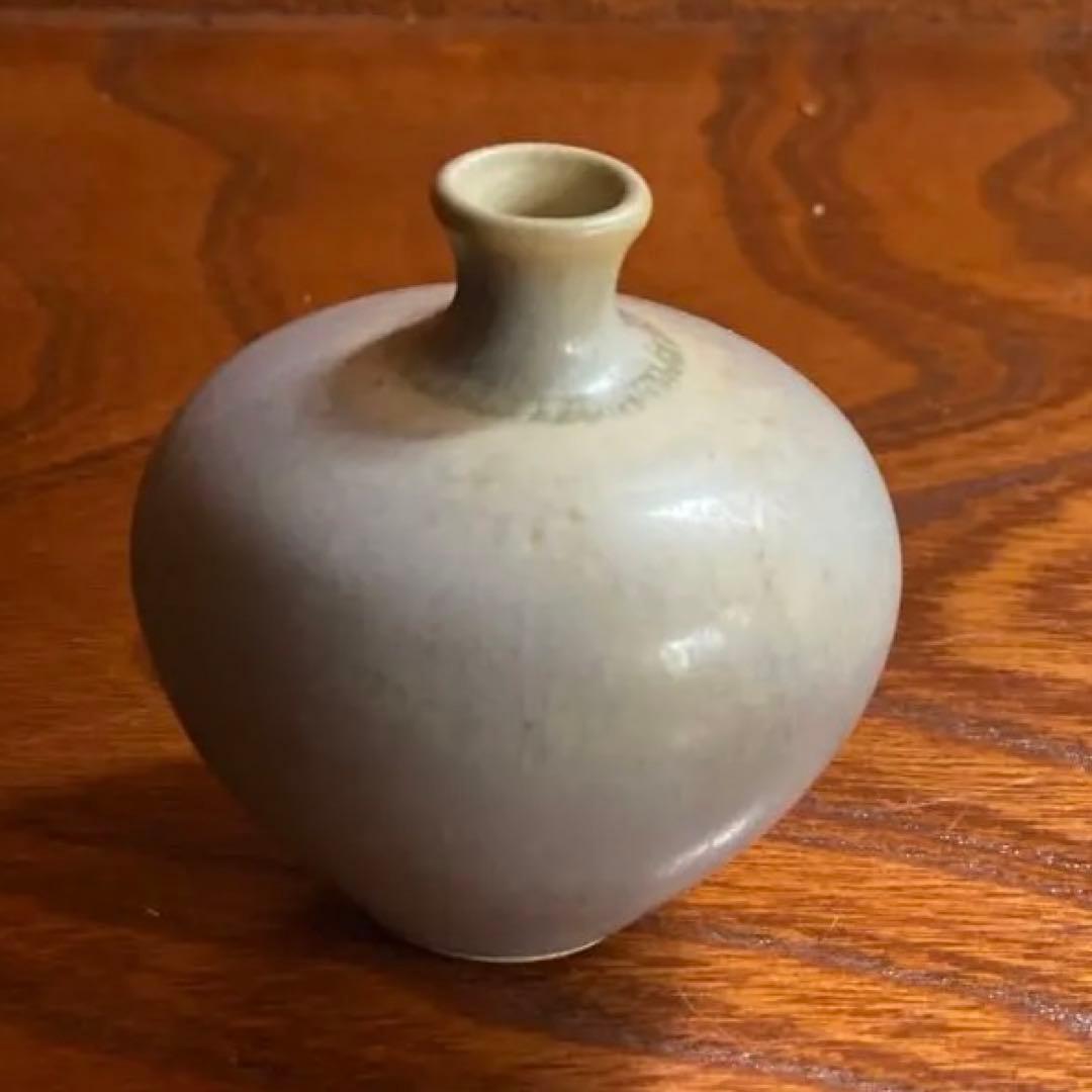 極上優美Berndt Friberg釉薬美し《一輪花挿》（検ベルントフリーベリ