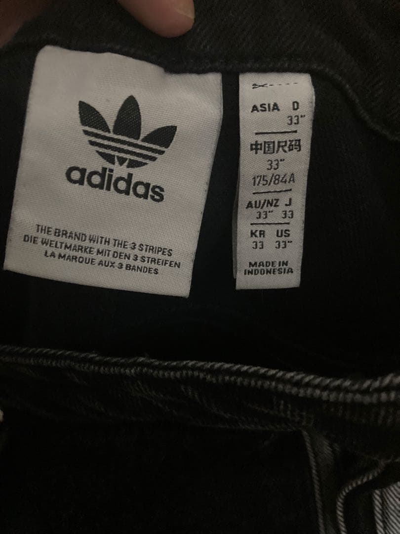 アディダス　アディカラー　デニムファイヤーバードパンツ　33