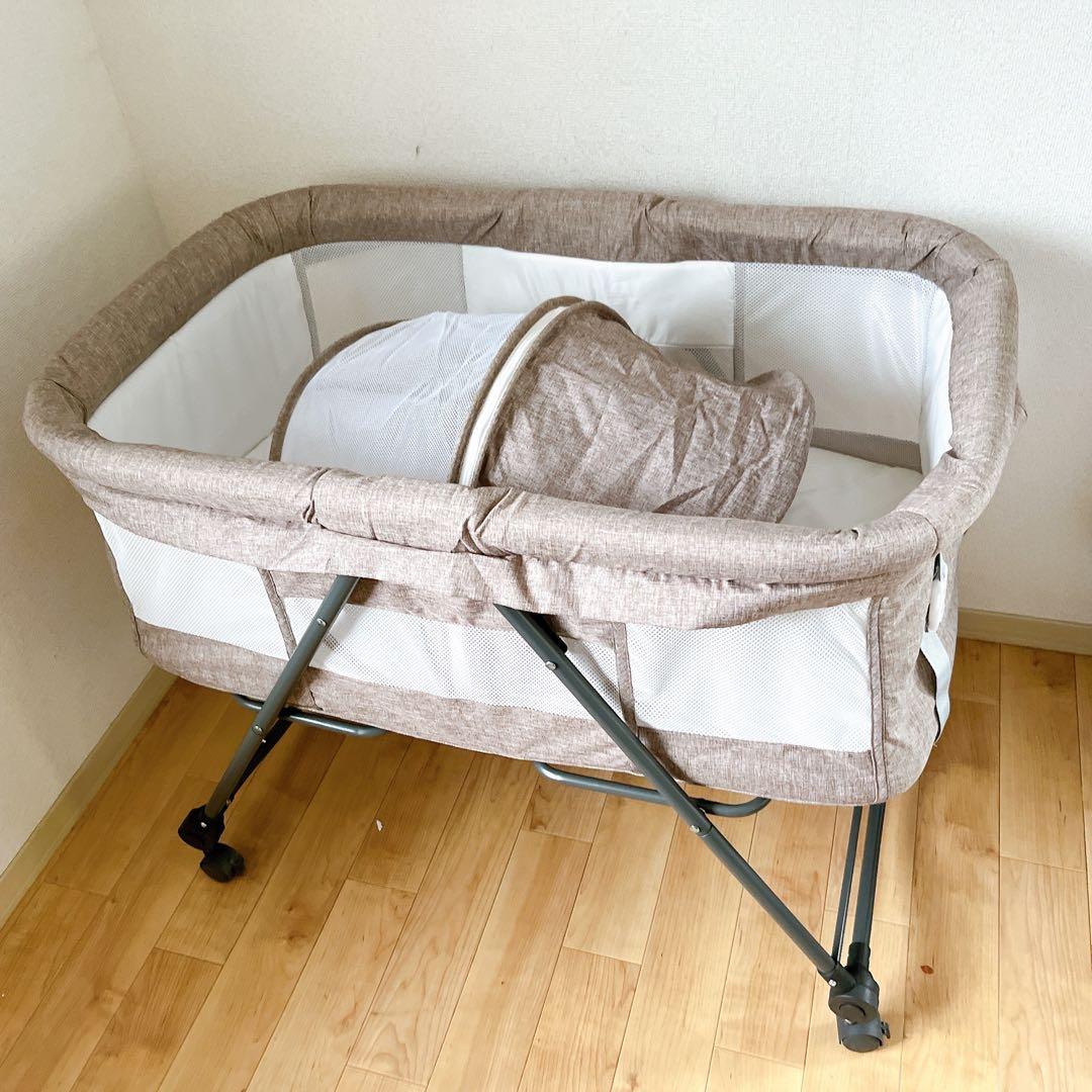 ベビーベッド 添い寝 ベッド 新生児 折りたたみ 組み立て簡単 ワンタッチ