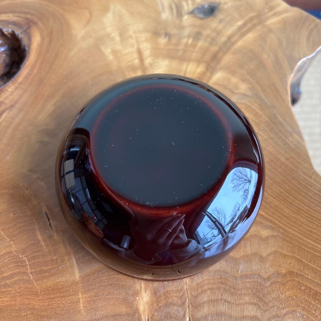 老松割蓋茶入 宗山造 西陣織仕覆付（覚々斎好青海波つぼつぼ）茶道具 共箱