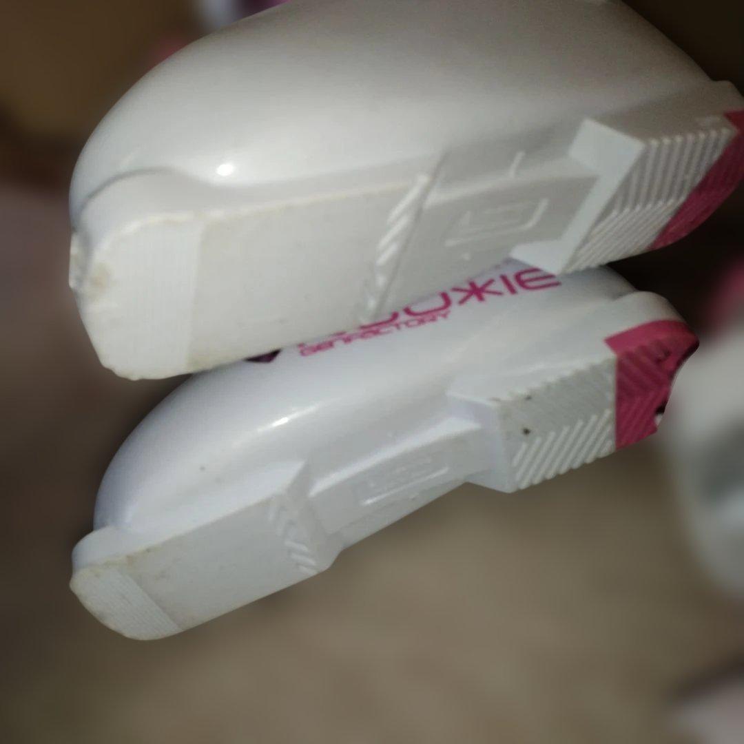 送料無料　120 スキーセット　靴2セット　ストック　女子　22　ビンディング