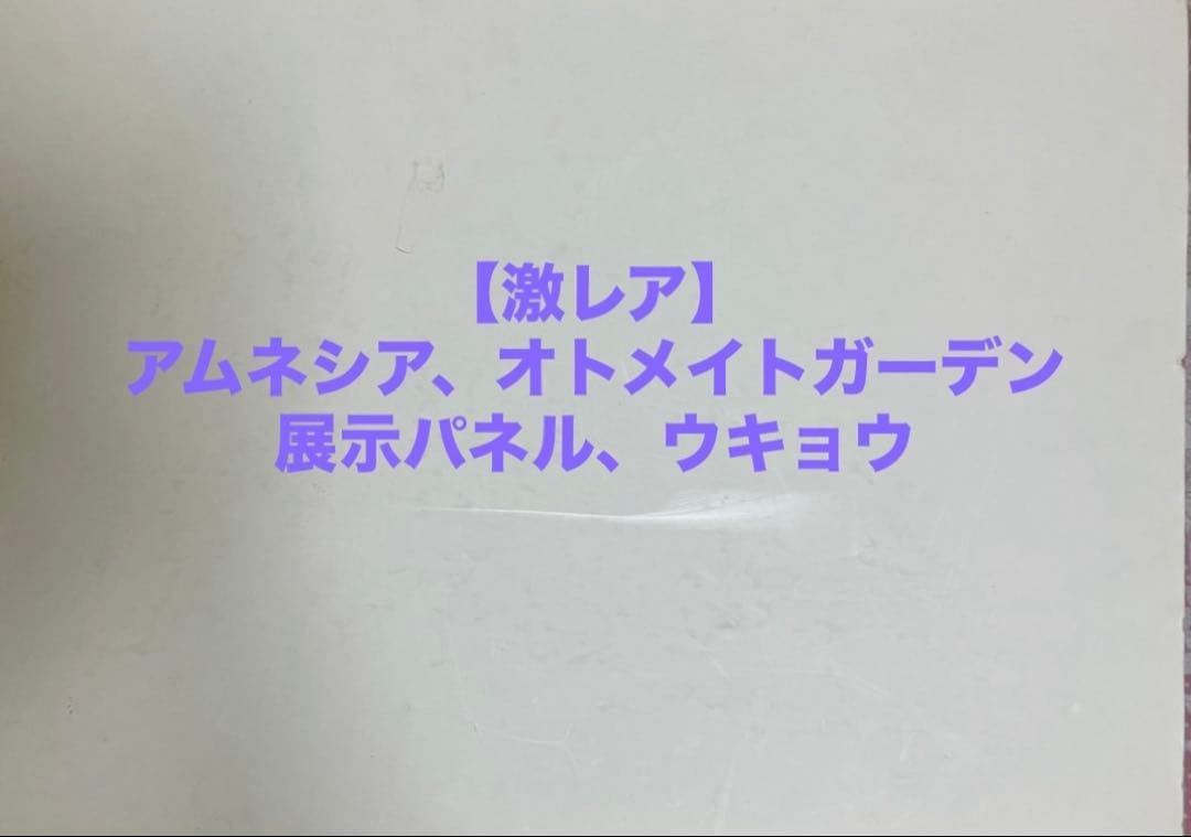 【激レア】アムネシア、ウキョウ、オトメイトガーデン、展示パネル