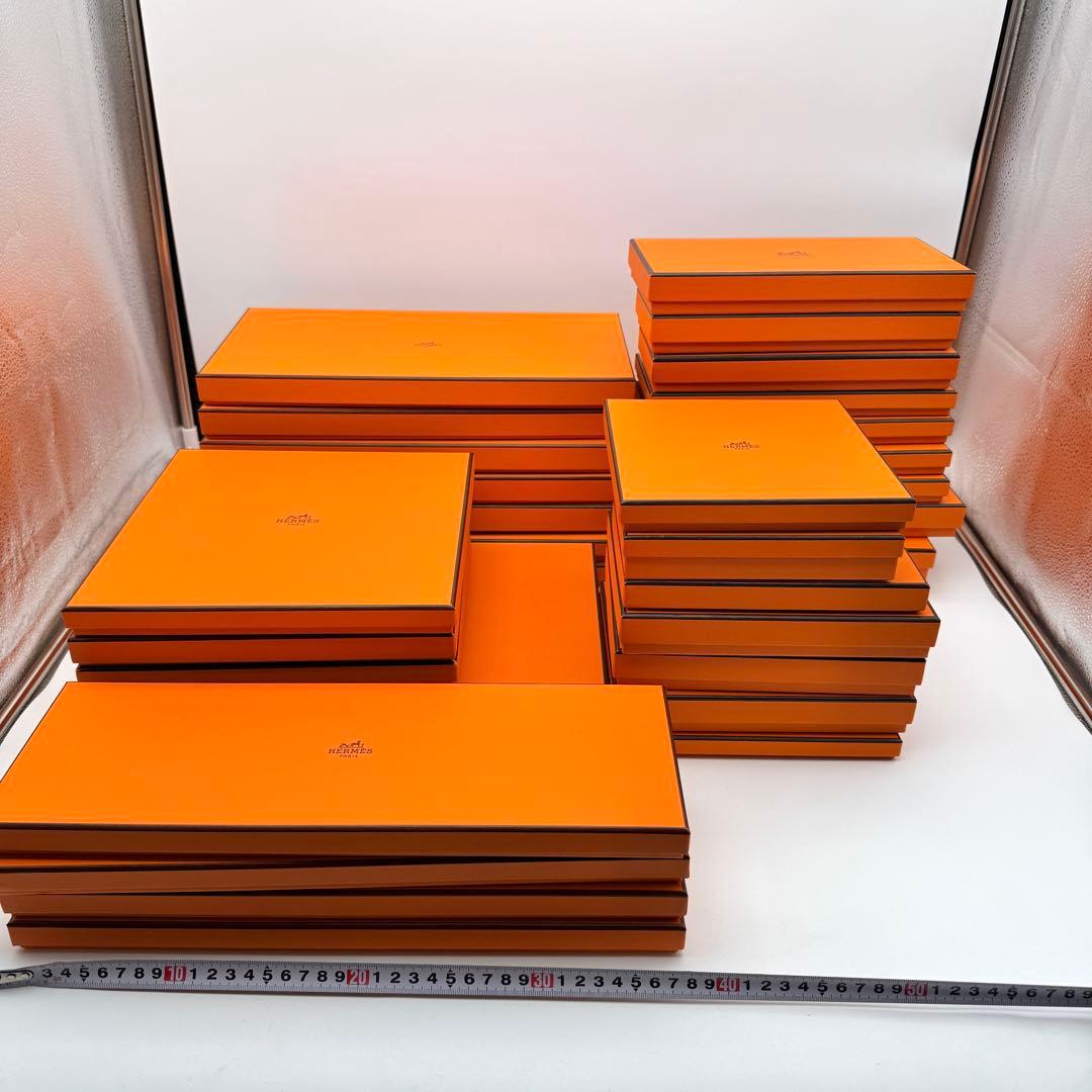 【HERMES】 エルメス 空箱 薄い箱 33箱 まとめ売り
