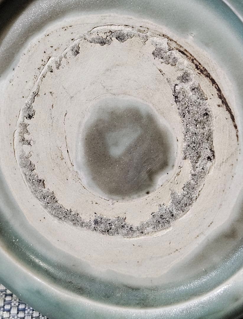 中国古美術　中国古陶磁器　鈞窯系　汝窯系　天青釉　双魚耳　大瓶　花入　オブジェ