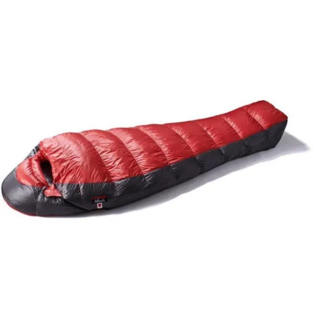 NANGA 赤黒 寝袋 フード付き