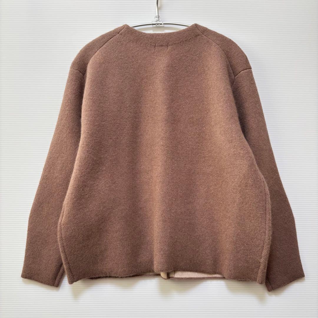 新品【組曲 KUMIKYOKU】ラクーン　たぬき　ニット　カーディガン　長袖