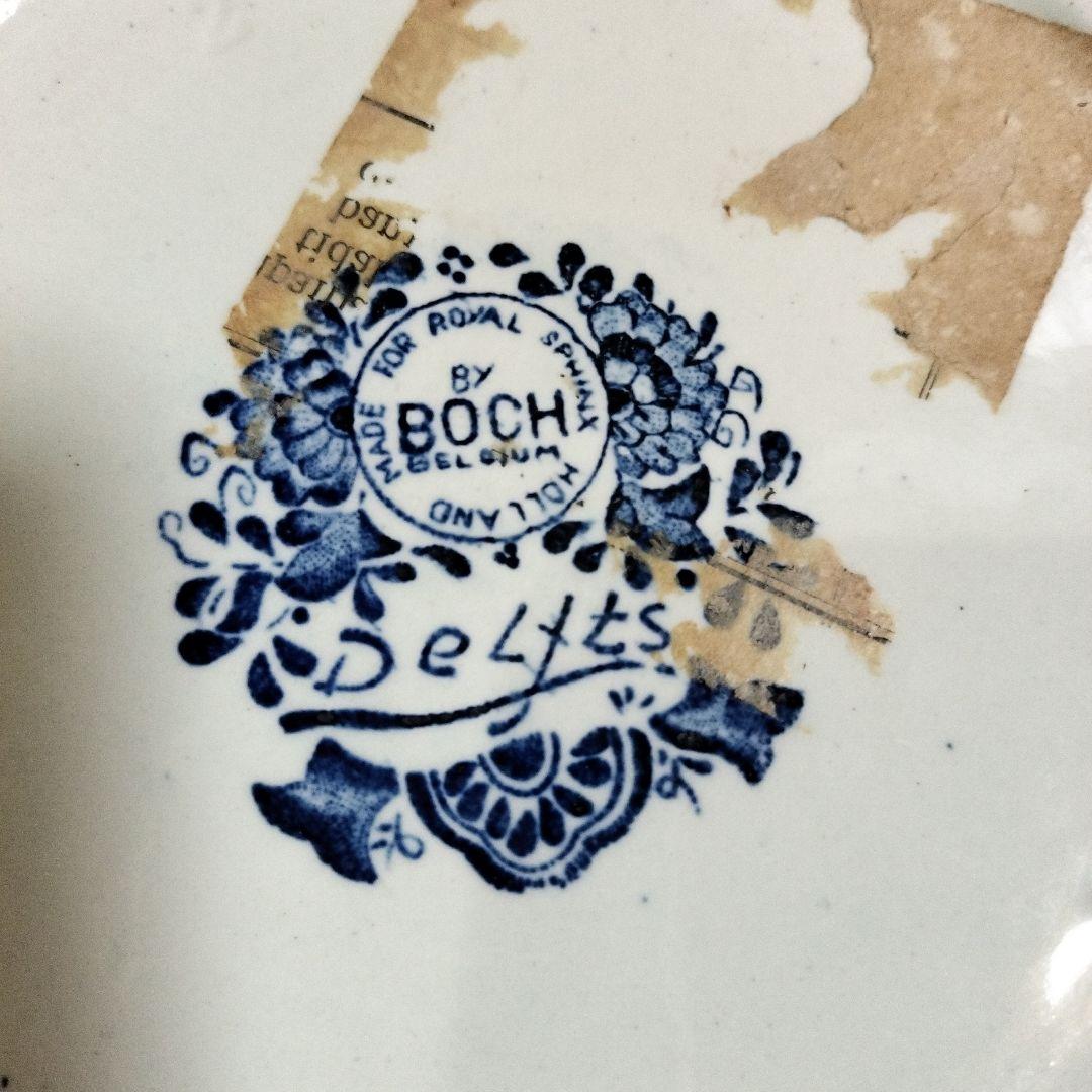 デルフトブルー ジンジャー；ロイヤルスフィンクスのフ−ドック壷、花柄の壷