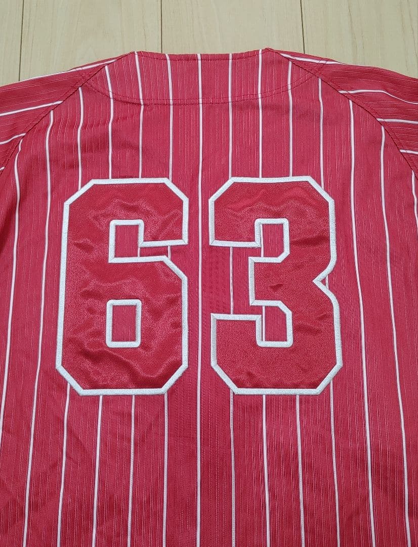 広島カープ　番号63　ミズノ　常昇魂　ハイクオリティ　ユニフォーム　Sサイズ