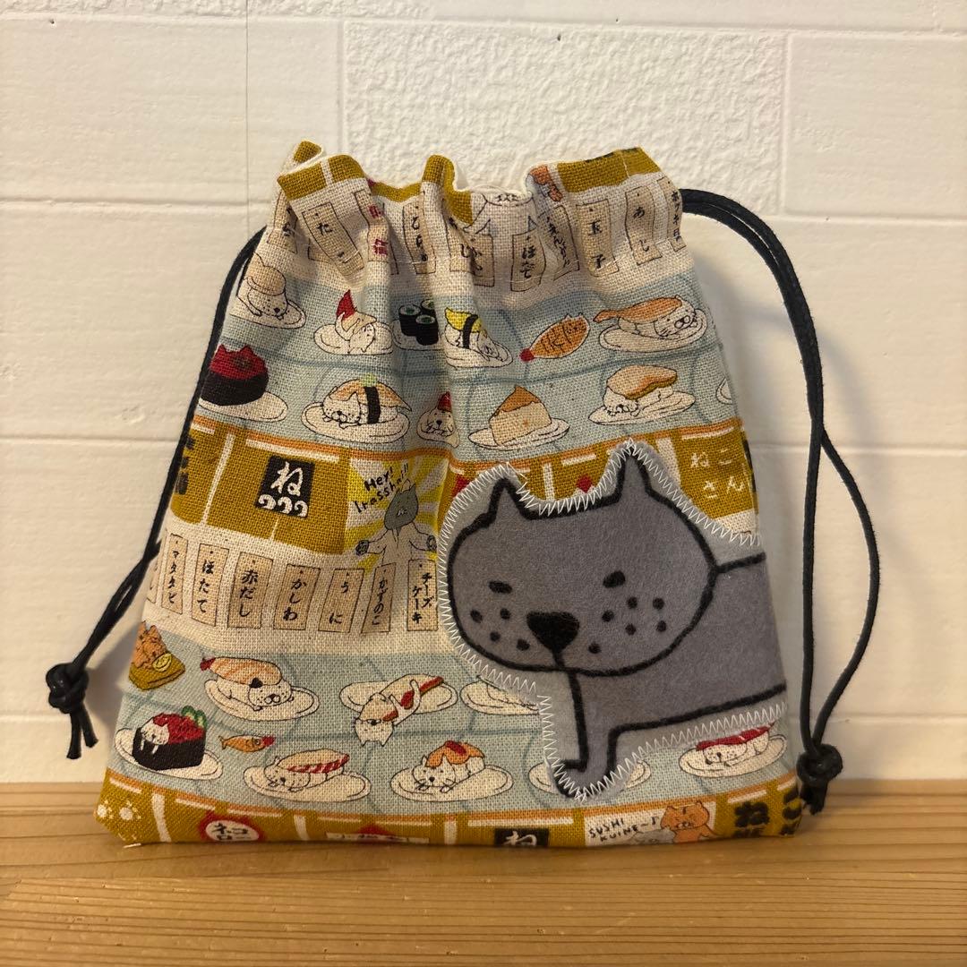 感謝価格　SALE 持ち手付きポーチ　猫柄　人気　ハンドメイド