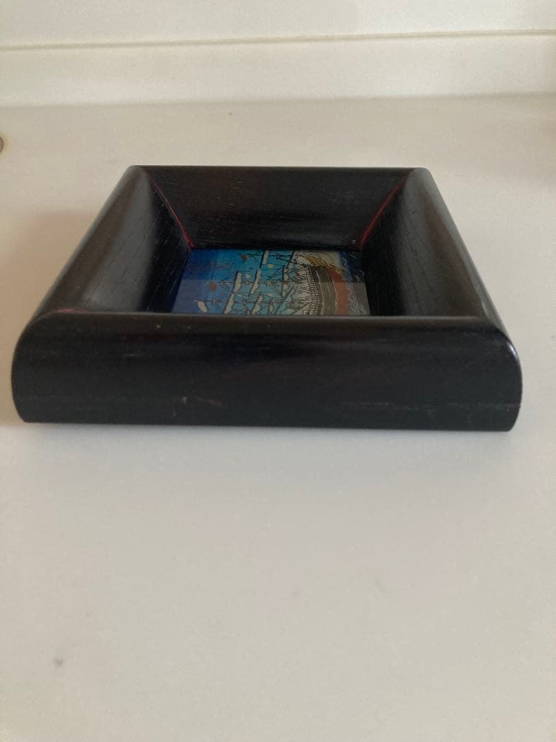 渡辺俊明　ガラス絵　南蛮船