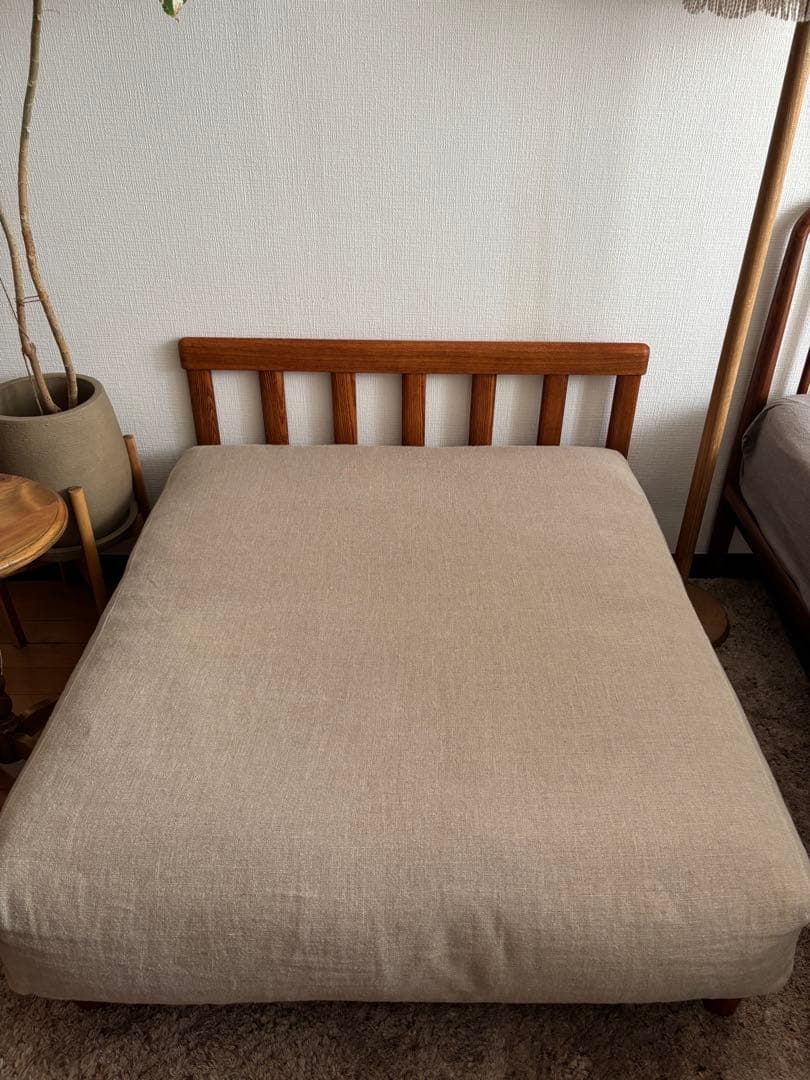 リセノ　あぐらソファ　1.5人掛け　ビンテージレッド　定価13.3万　ACTUS