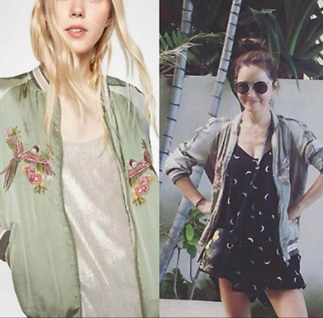 激レアZARA 鳳凰刺繍 スカジャン M 梨花・岩堀せり着用【大人気完売】