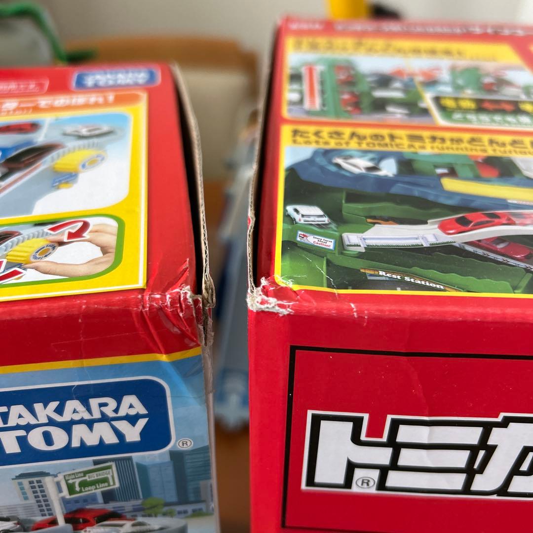 トミカ 2WAYにぎやか高速どうろ　ツインコースやまみちドライブ　2セット　箱付