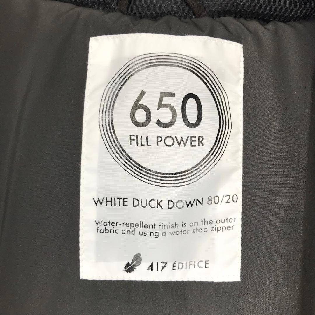 417 EDIFICE ダウンジャケット　XL ブラック
