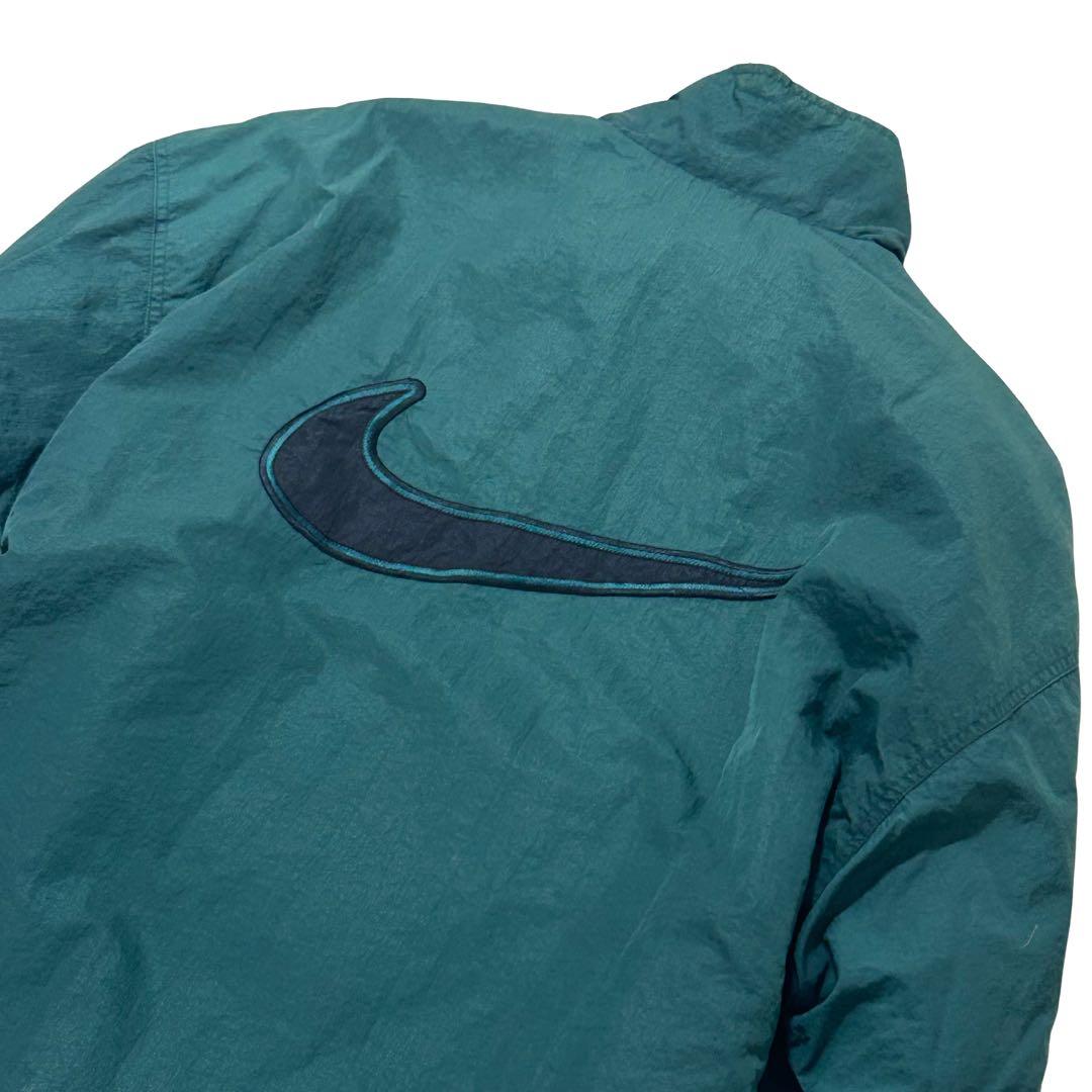 90s NIKE キルティング ナイロンジャケット リバーシブル　銀タグ