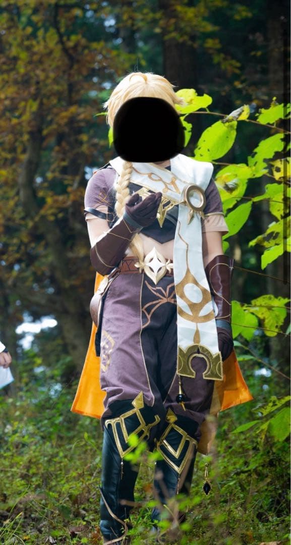 【三分妄想製】原神 空 コスプレ衣装 Mサイズ（靴付き・訳あり）