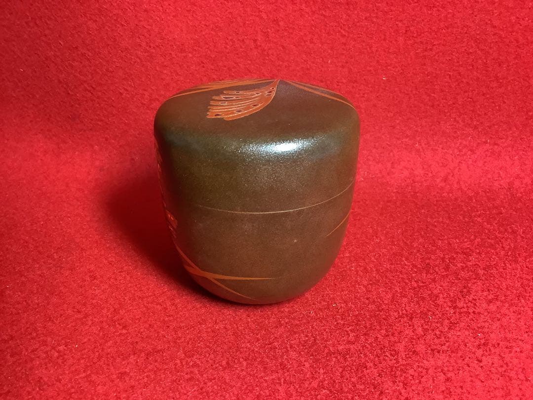 大棗　芒蒔絵　華正造【中古美品】