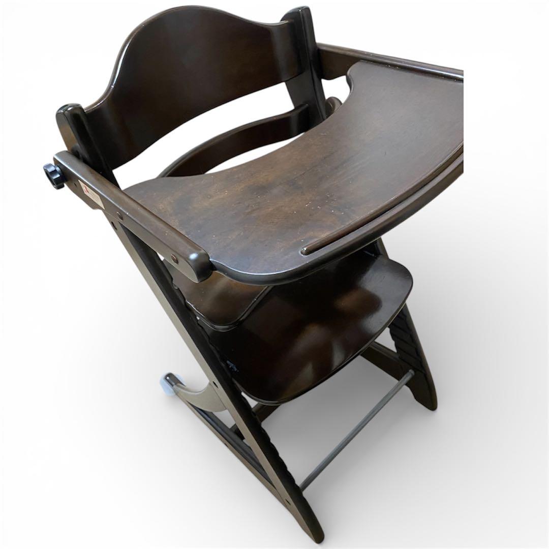 大和屋 すくすくスリムフィットチェアテーブル&ガード付 ベビーチェア