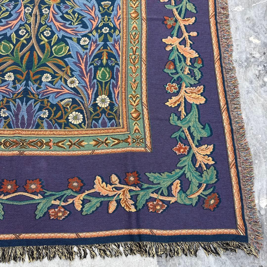 大判　生命の樹　マルチカバー　ソファーカバー　ヴィンテージラグ　240x206