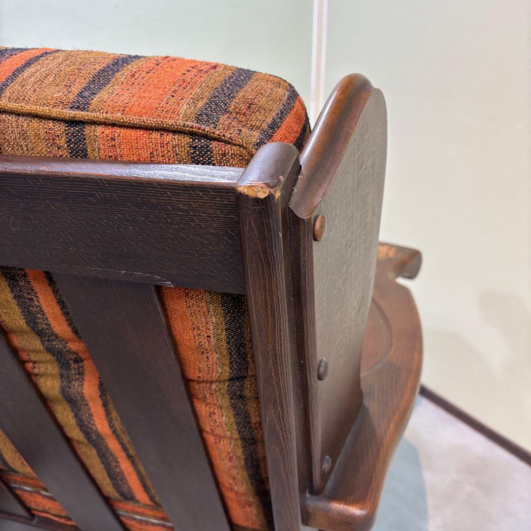 【オールドカリモク】 / 1人掛けソファ 　木製アームチェア