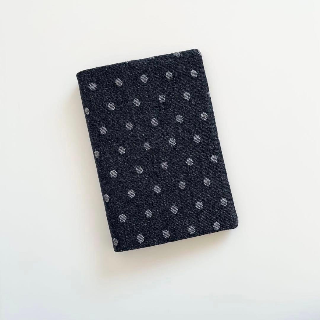 早い者勝ち　韓国　バインダー　カバー　貯金　現金管理　デニム　ドット　リフィル