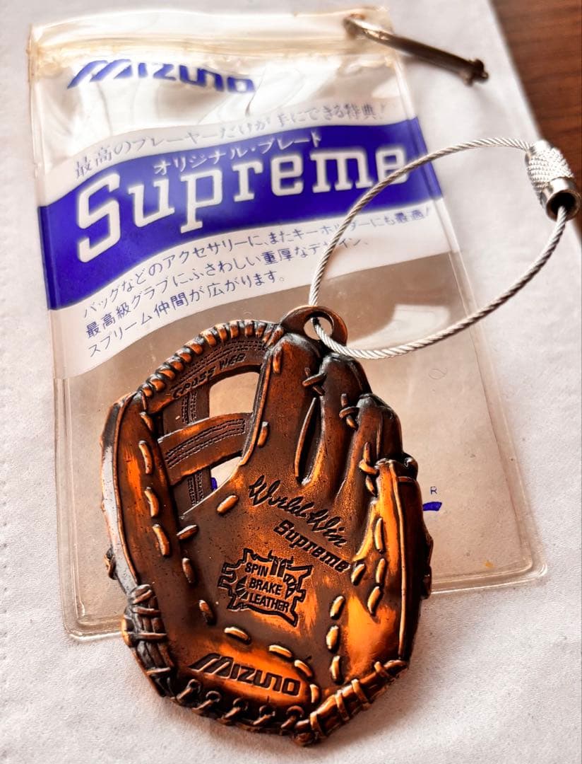 【希少】Mizuno WORLD WIN当時物 ノベルティ グローブ プレート
