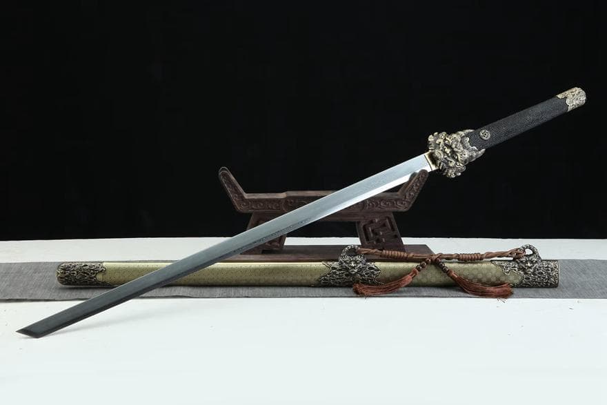 天隕石祥龍唐刀 模造刀 居合刀 武士道 武具 漢剣 唐刀 龍泉剣 手鍛造打