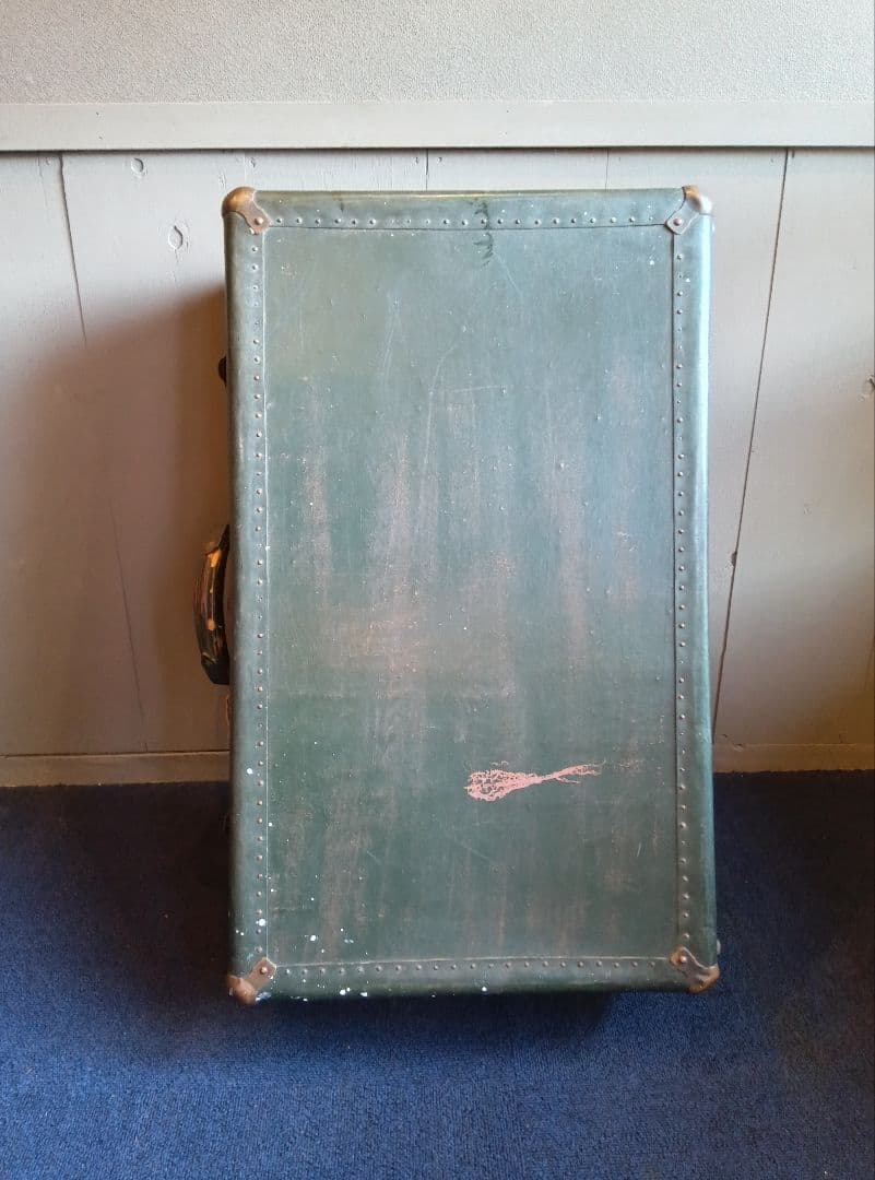 緑色　トランク　ヴィンテージ　レトロ　昭和