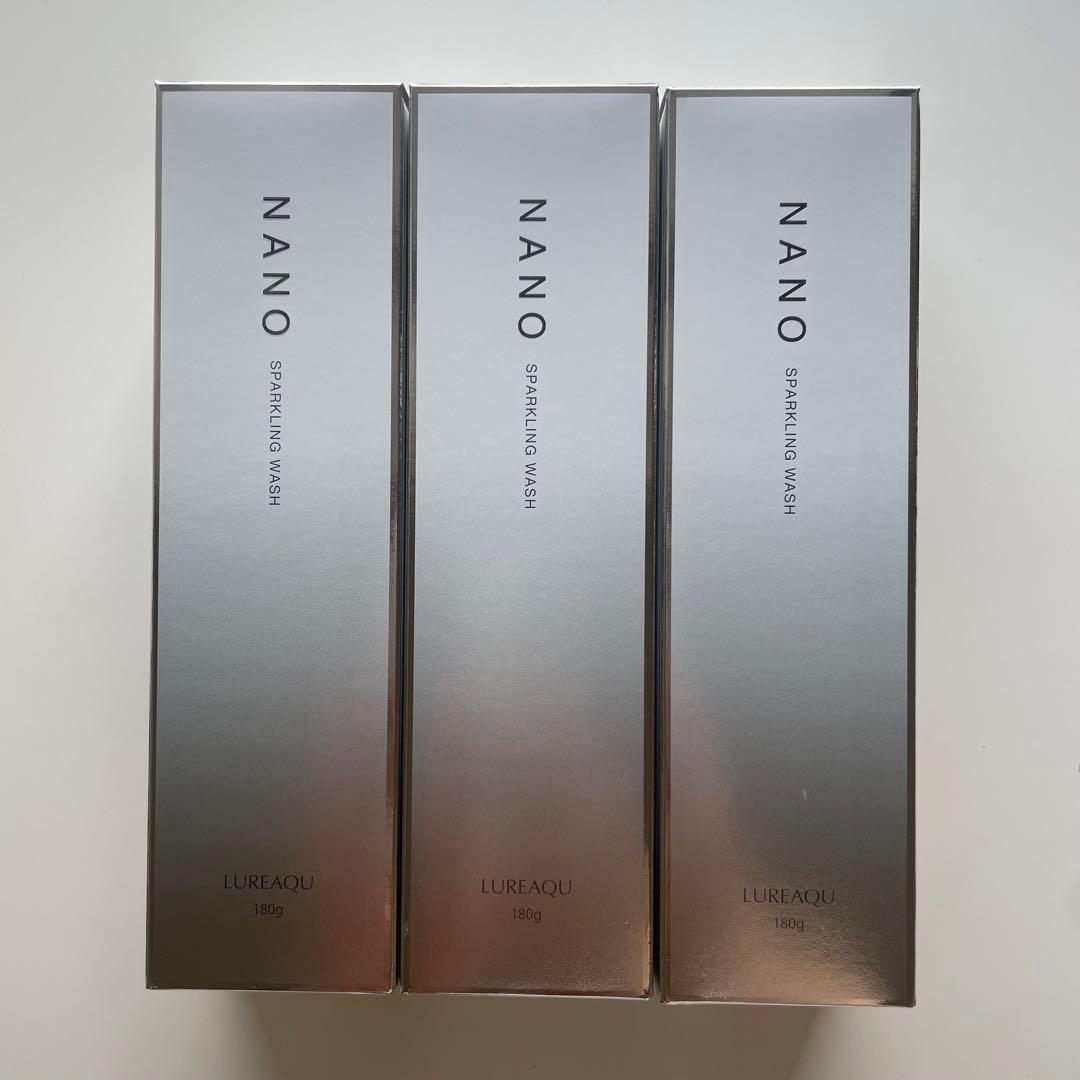 【3本】ルリーク ナノスパークリングウォッシュ NANO 炭酸泡洗顔 新品未開封