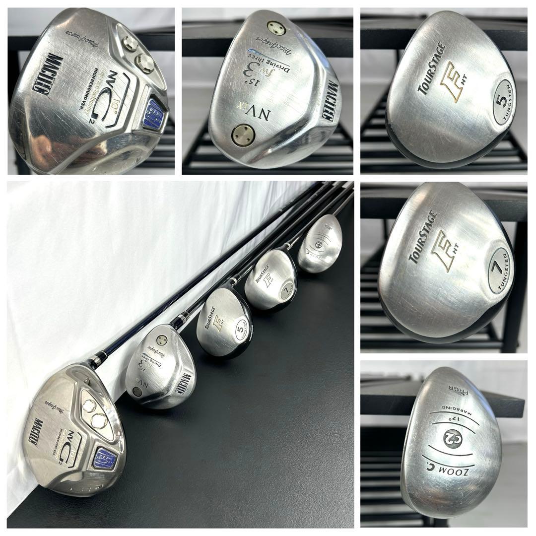 本格派 メンズゴルフクラブ 12本 フルセット ゴルフセット ツアステ お試し品