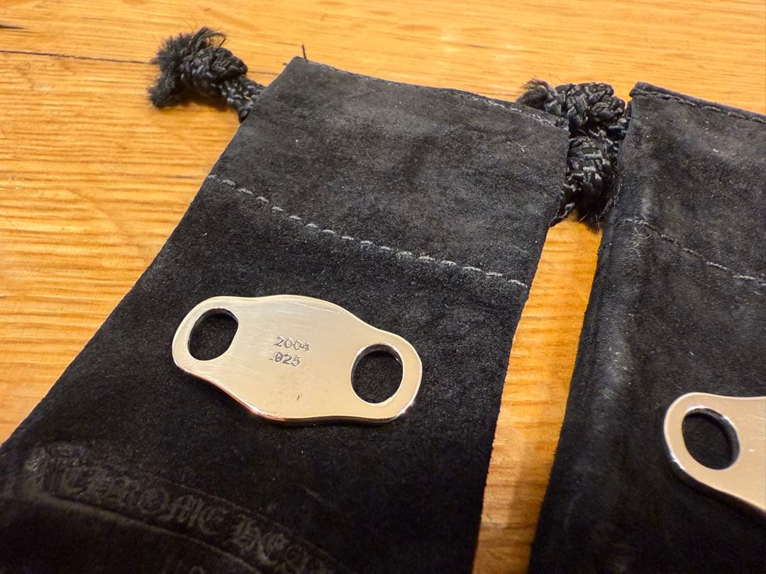 Chrome Hearts クロムハーツ シューレース シルバー 2個セットV1