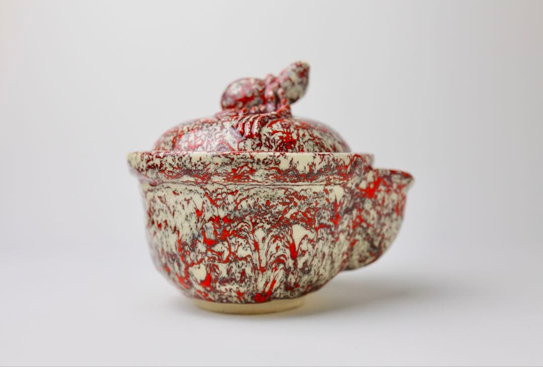 箕面焼　松田箕山　瓢箪摘　宝瓶　急須　煎茶器