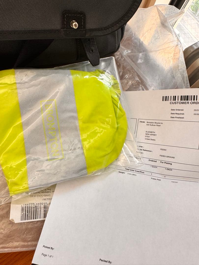 【未使用】BROMPTON ゲームバッグ GAME BAG M CHAPMAN