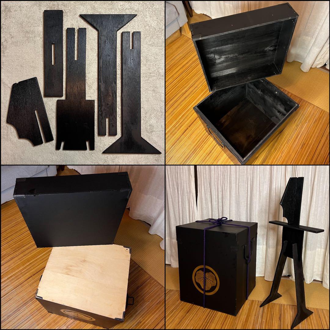 新品同様、美品！『光忍』丸武工房製【鎧•甲冑】紺糸威 黒胴 当世具足　甲冑 一式