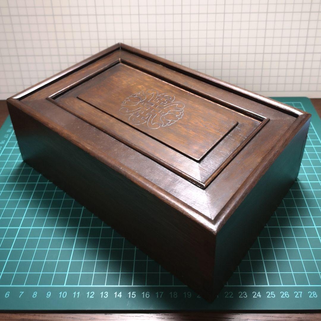 麻雀牌 骨と竹 骨董品 木箱入り 上海古鎮