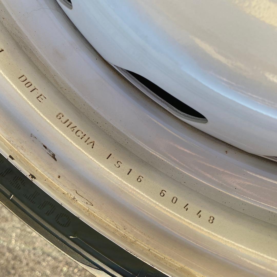 中古バリ溝ヨコハマ175/60R14スタッドレスセット　プジョー106 ボルト付