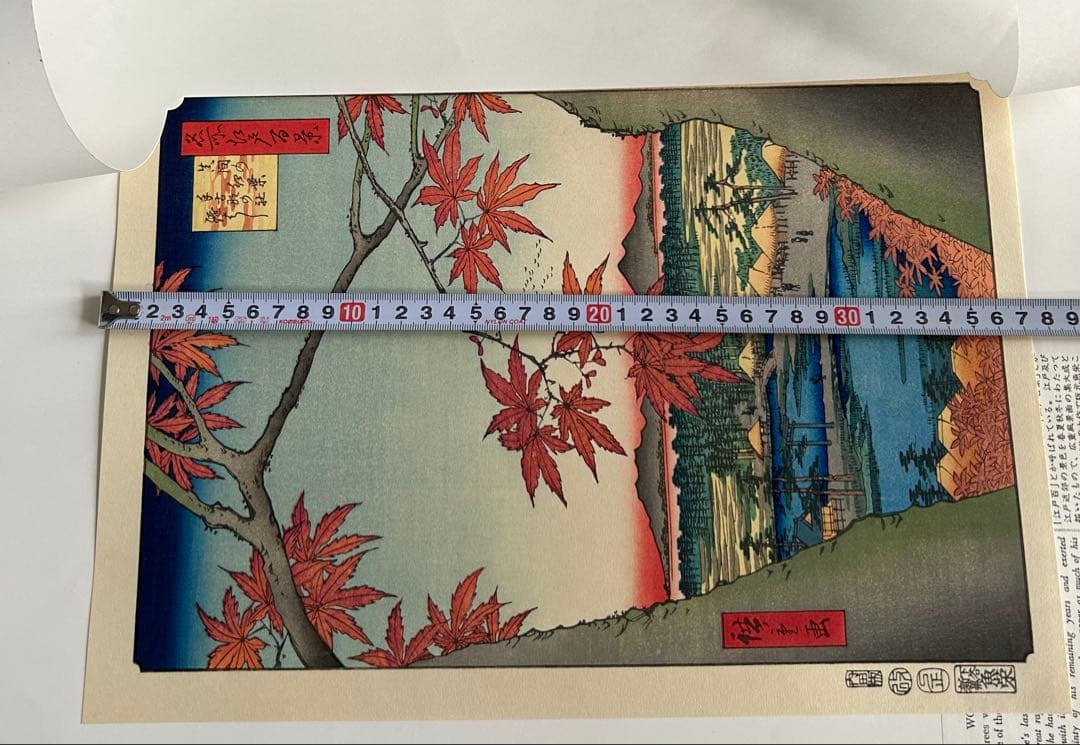 歌川（安藤）広重 浮世絵　手摺り木版画 版画　名所江戸百景　内田版　（Ｕ-53）