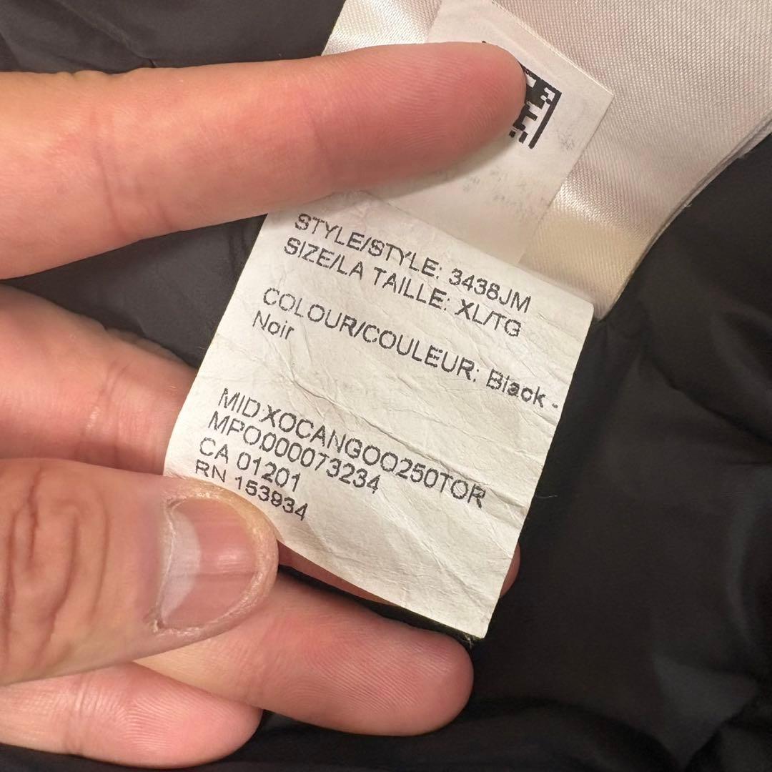 極美品　カナダグースジャパンタグ　ブラック　XL ジャスパー　激レア　極希少