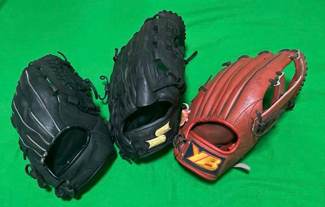 軟式用グローブ 3点セット
